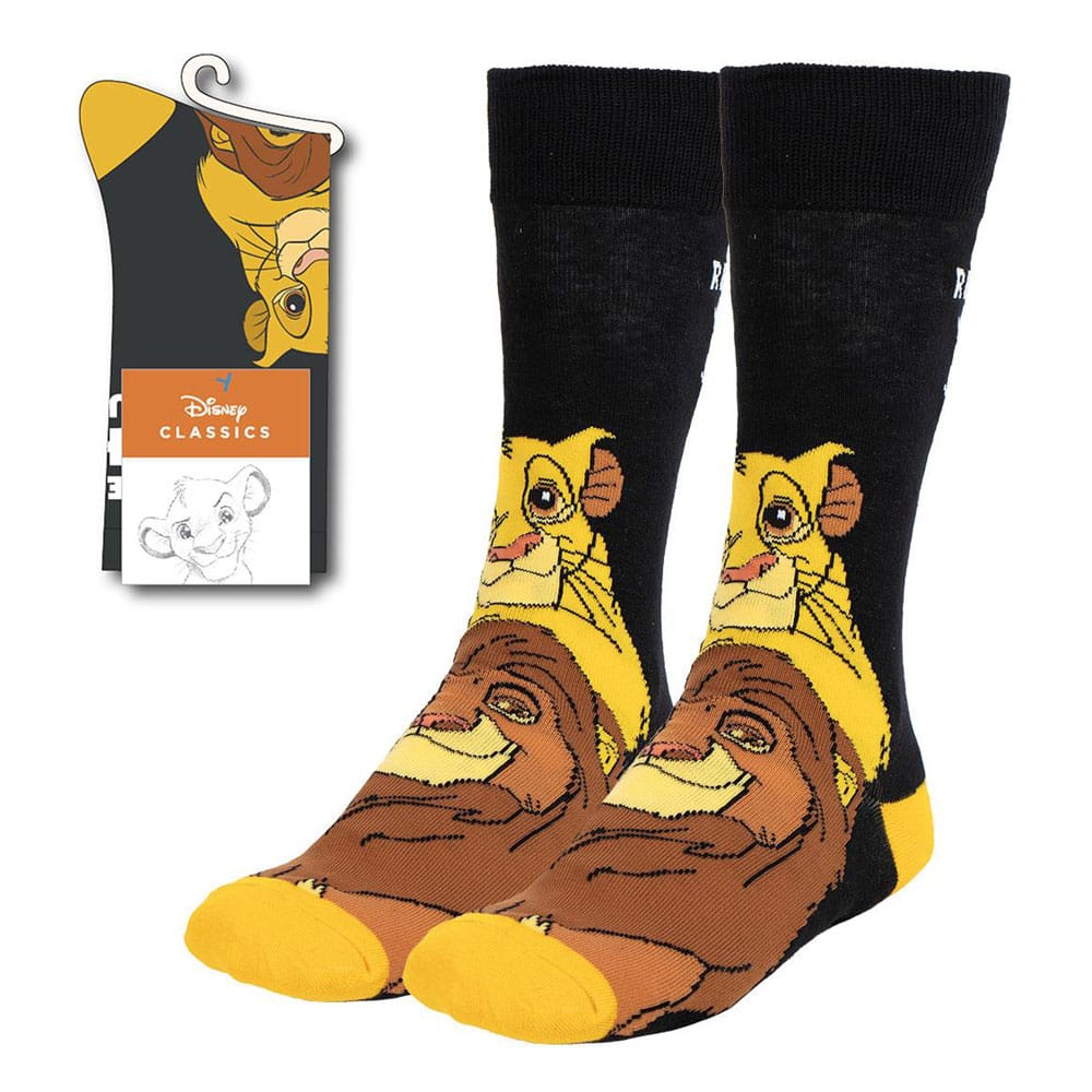 Disney The Lion King Simba and Mufasa Socks Size 36 to 43