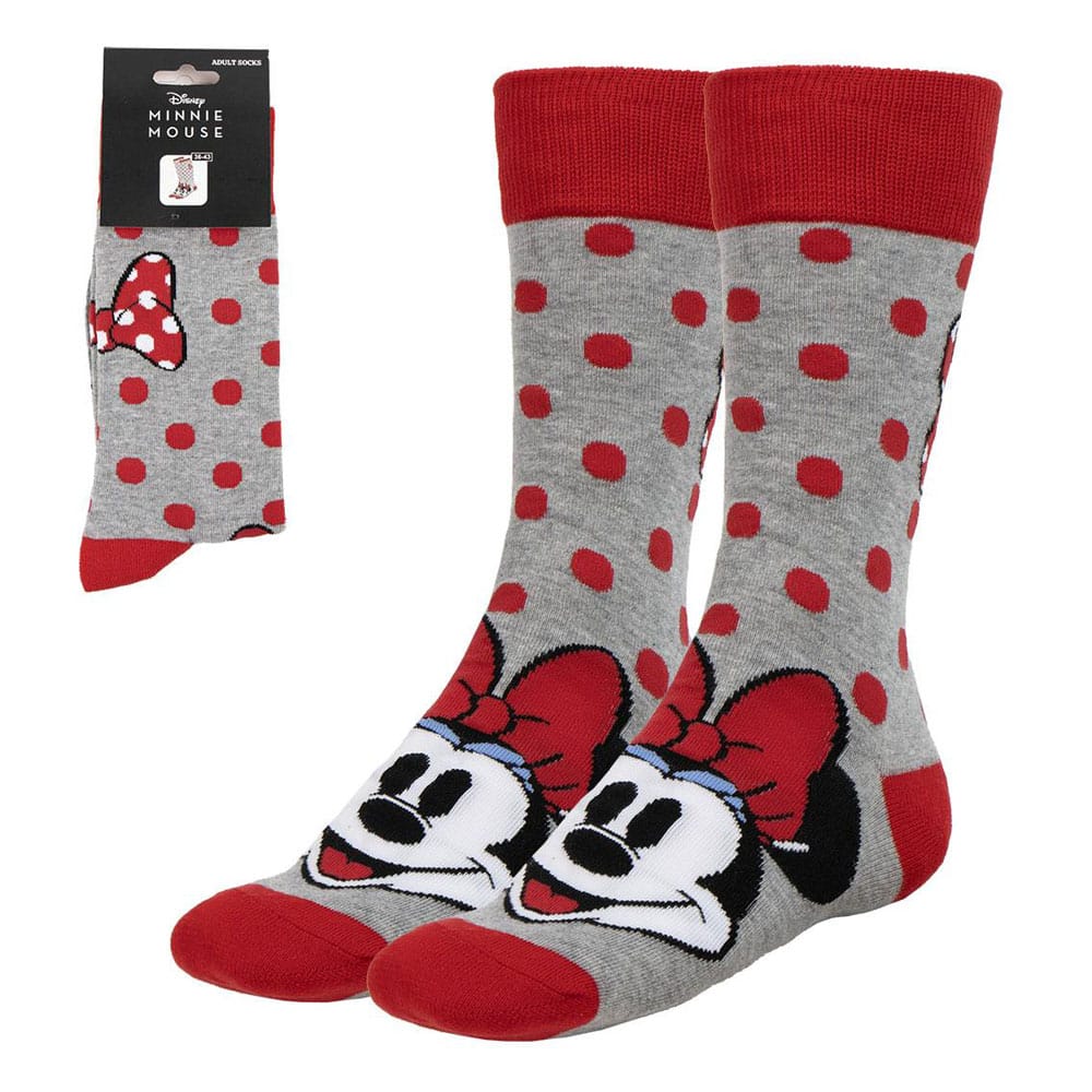 Disney Minnie Dots Crew Socks EU Size 36-43