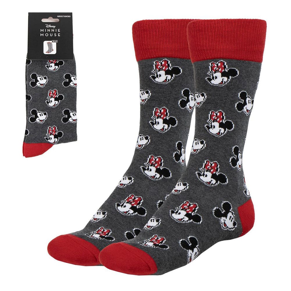 Disney Minnie Face Crew Socks EU Size 36-43