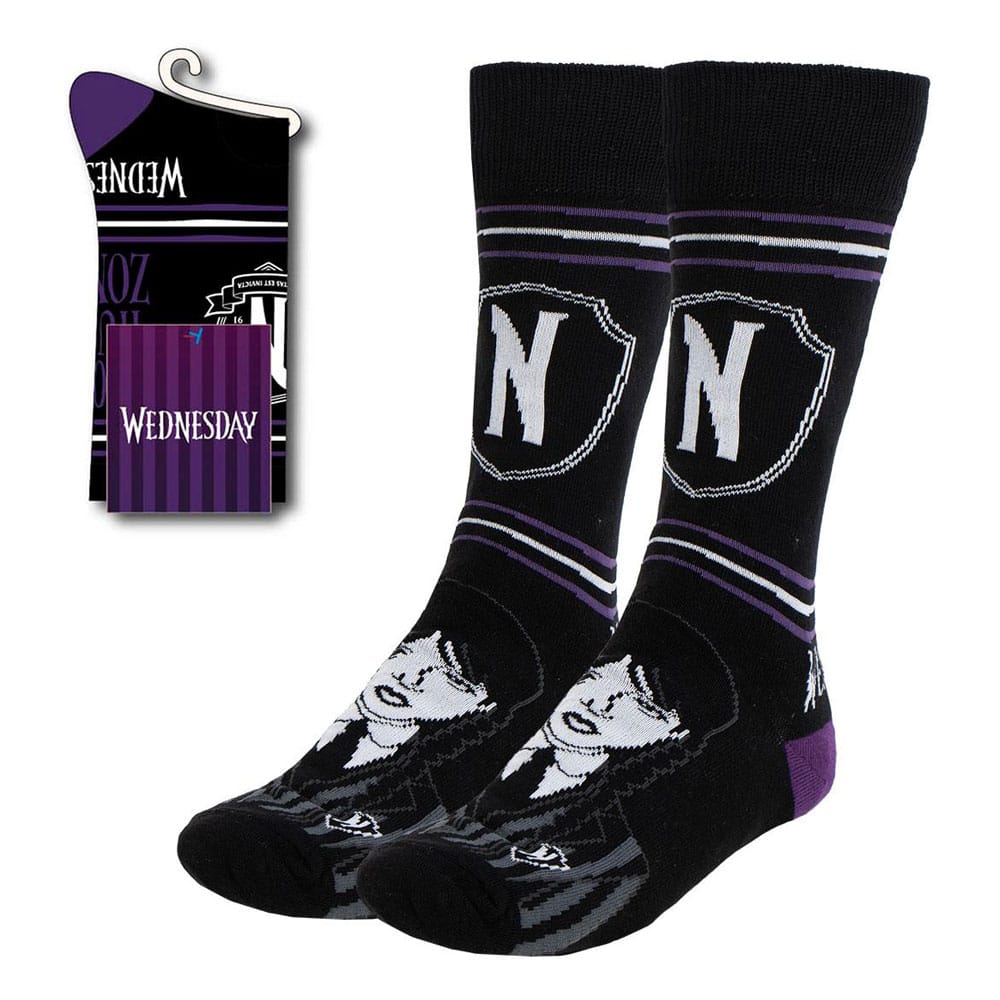 Wednesday Addams Socks Size 36 to 43