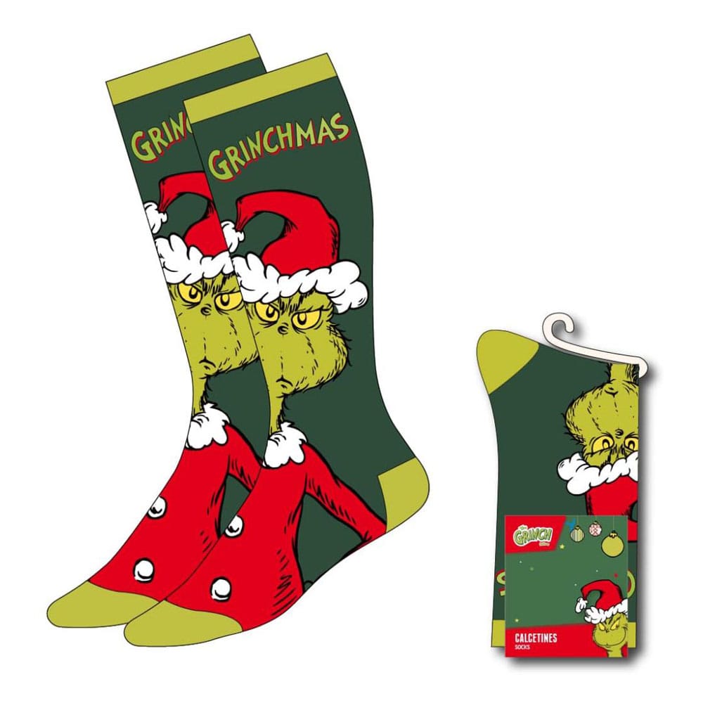 The Grinch Grinchmas Socks Size 38 to 45