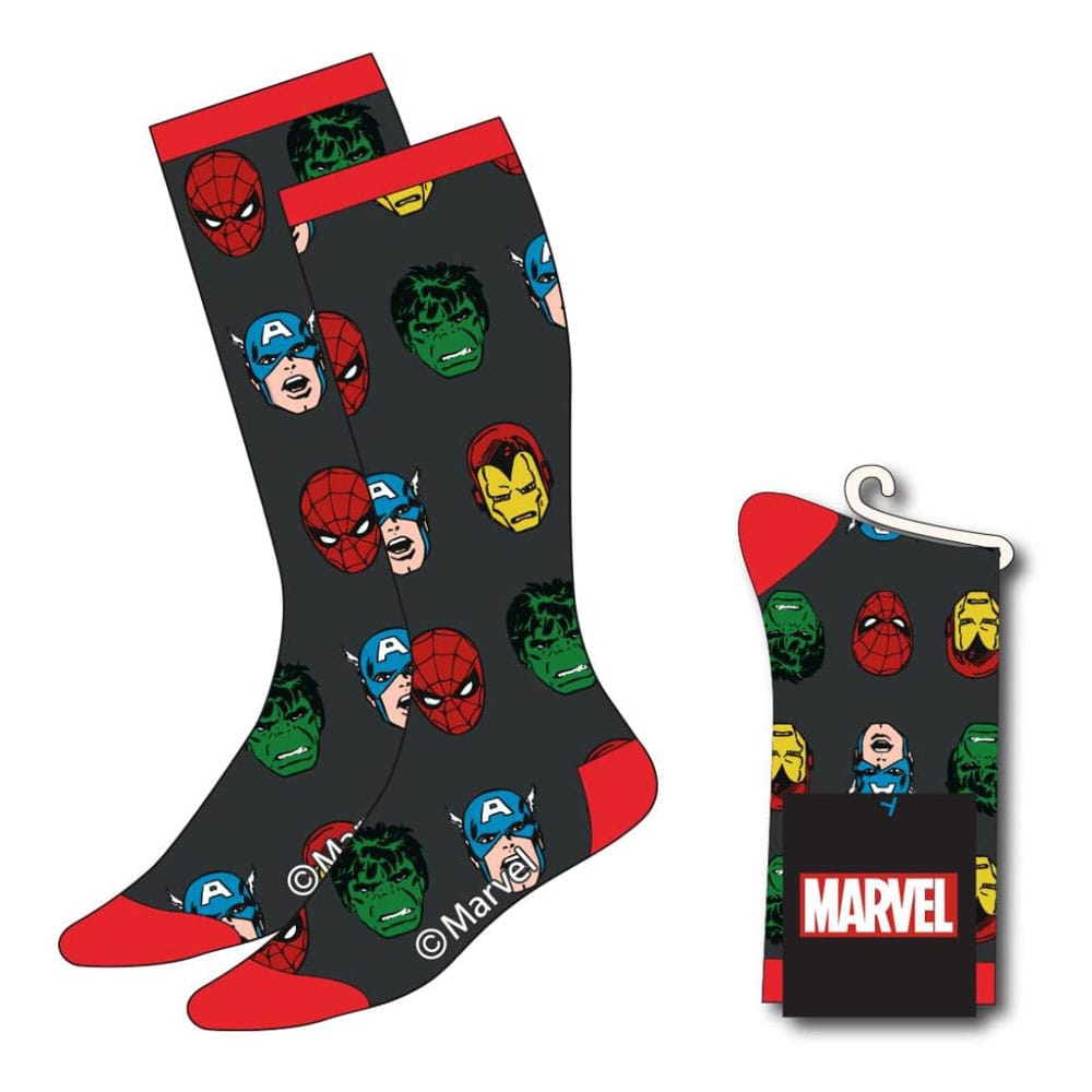 Marvel Avengers Faces Socks Size 38 to 45