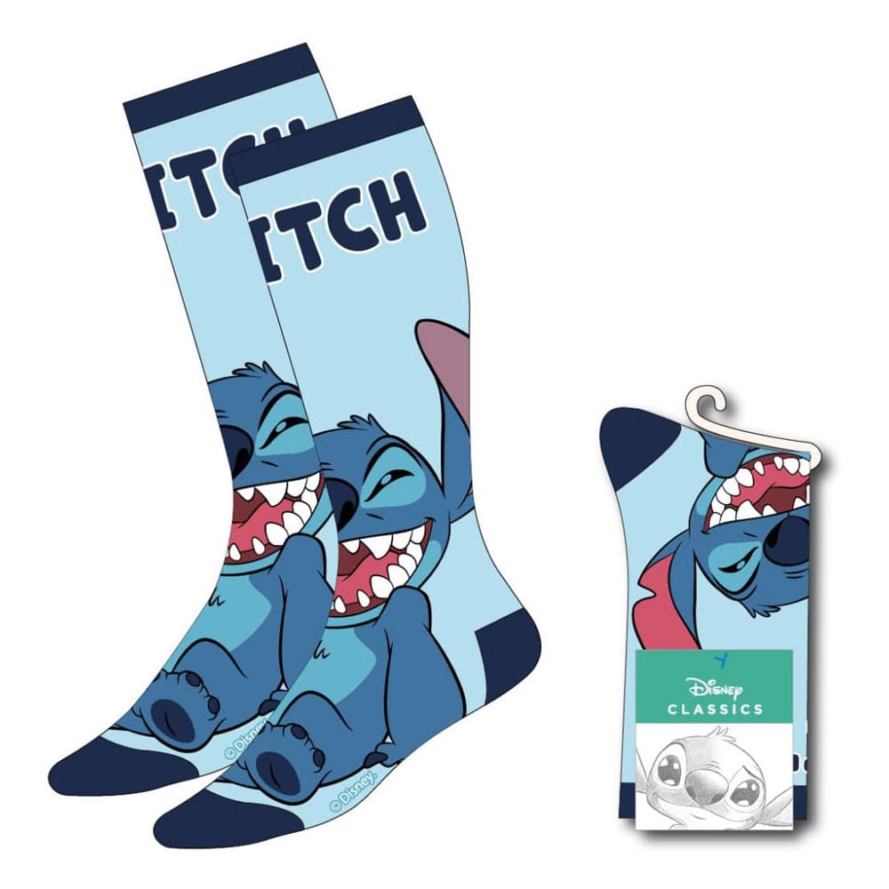 Lilo and Stitch Stitch Sitting Socks Size 36 to 43