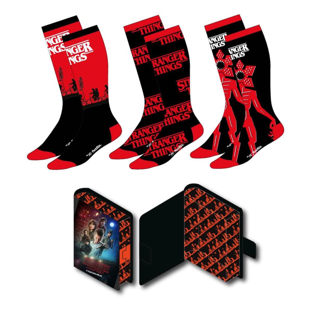 Stranger Things Socks Set 3 Pack Size 38 to 45