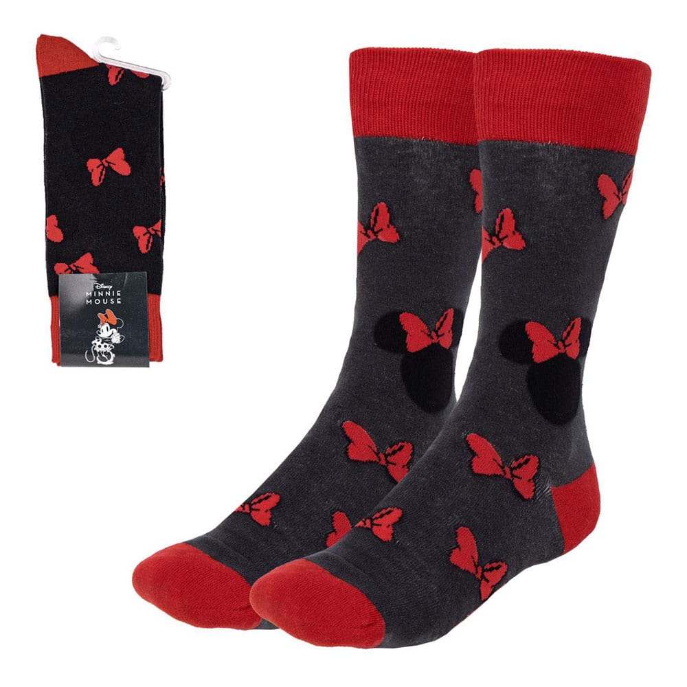Disney Minnie Bow Crew Socks EU Size 36-43