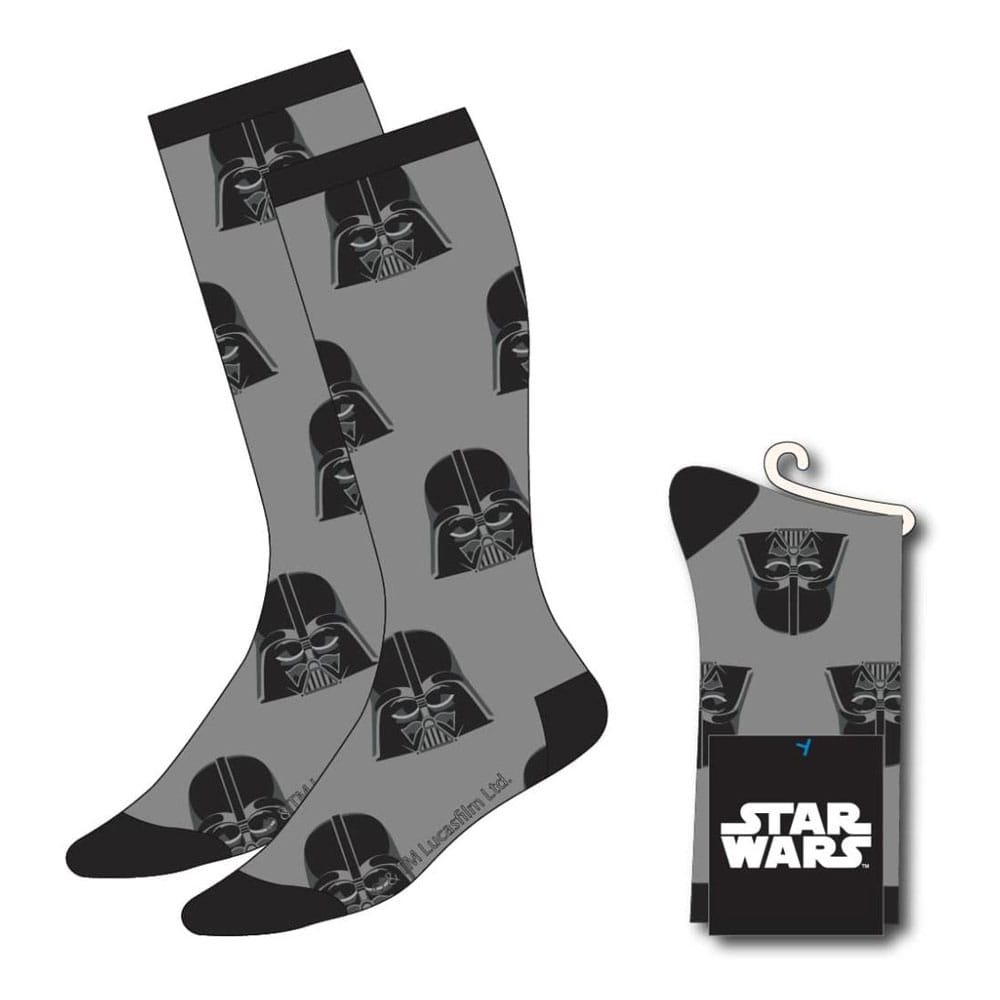 Star Wars Darth Vader Face Socks Size 38 to 45
