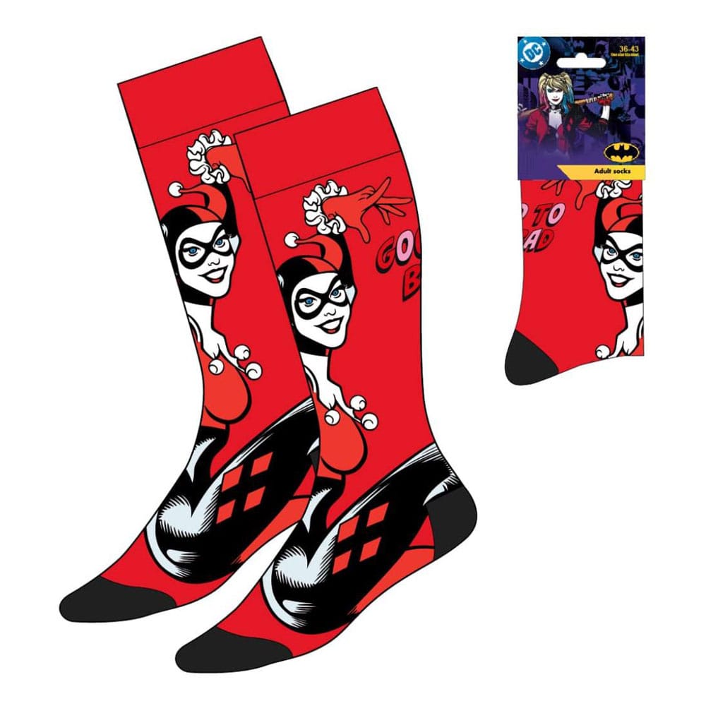 DC Comics Harley Quinn Good to Bad Crew Socks EU Size 36-43