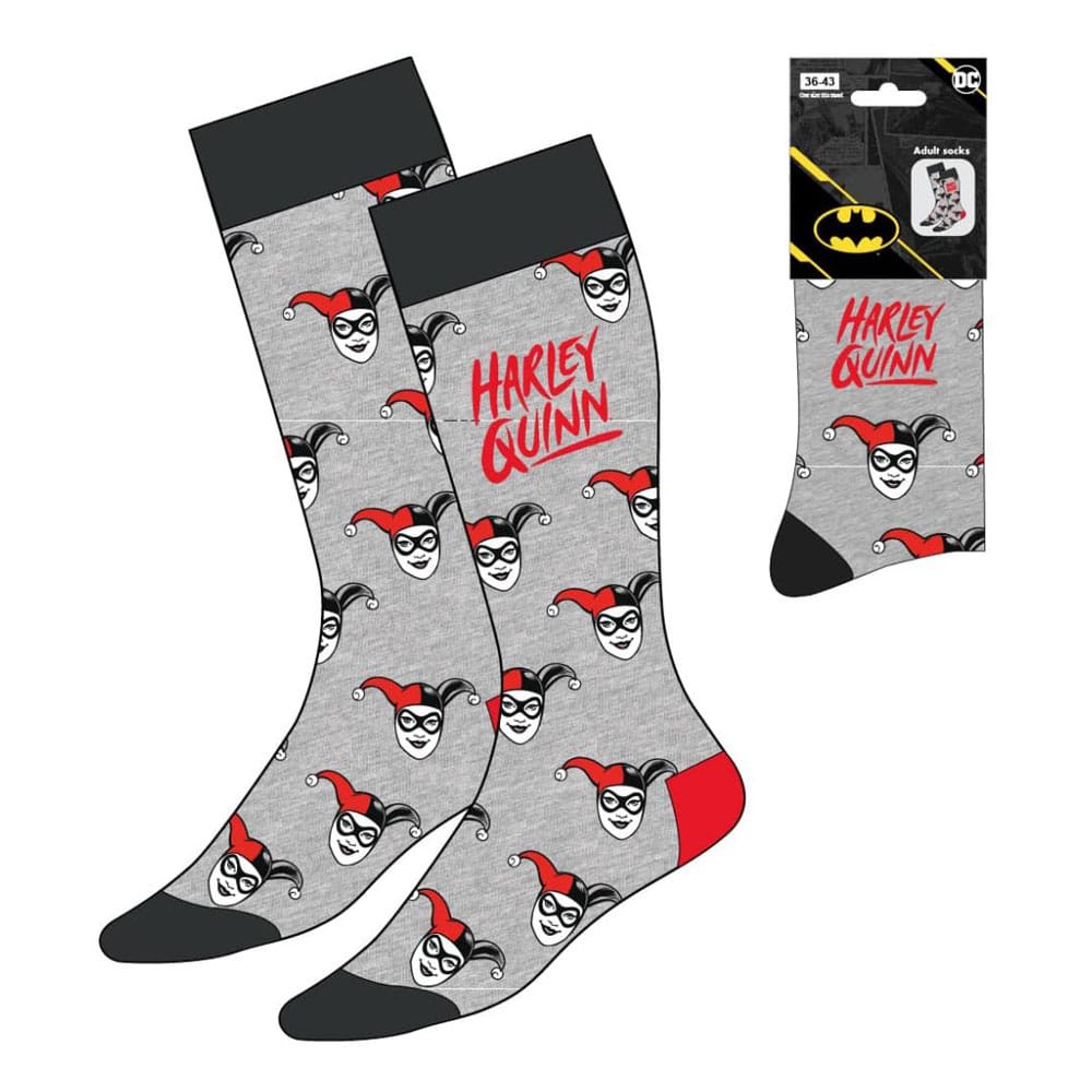 DC Comics Harley Quinn Crew Socks EU Size 36-43