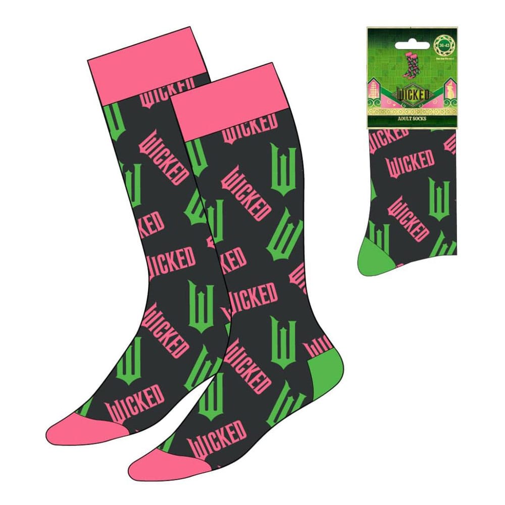 Wicked Letters Crew Socks EU Size 36-43
