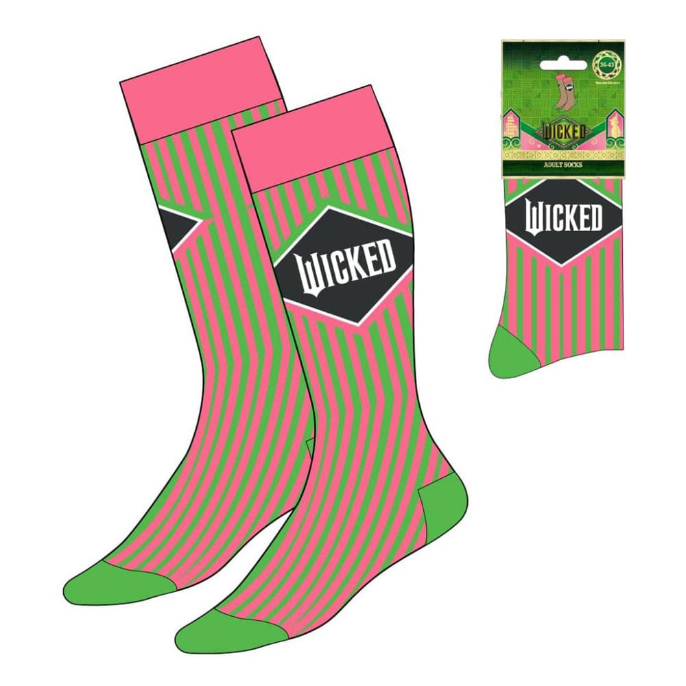 Wicked Stripes Crew Socks EU Size 36-43
