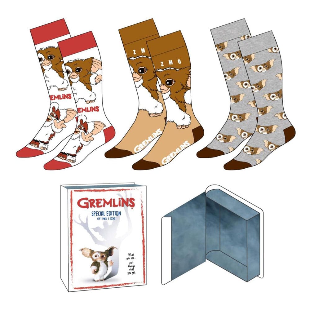 Gremlins Crew Socks EU Size 36-43 (Set of 3)