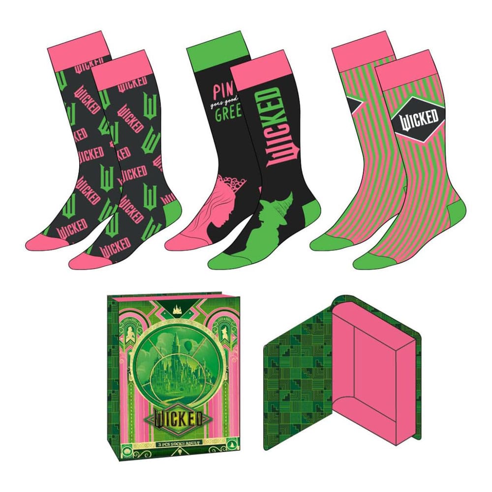 Wicked Crew Socks Set EU Size 36-43 (Set of 3)
