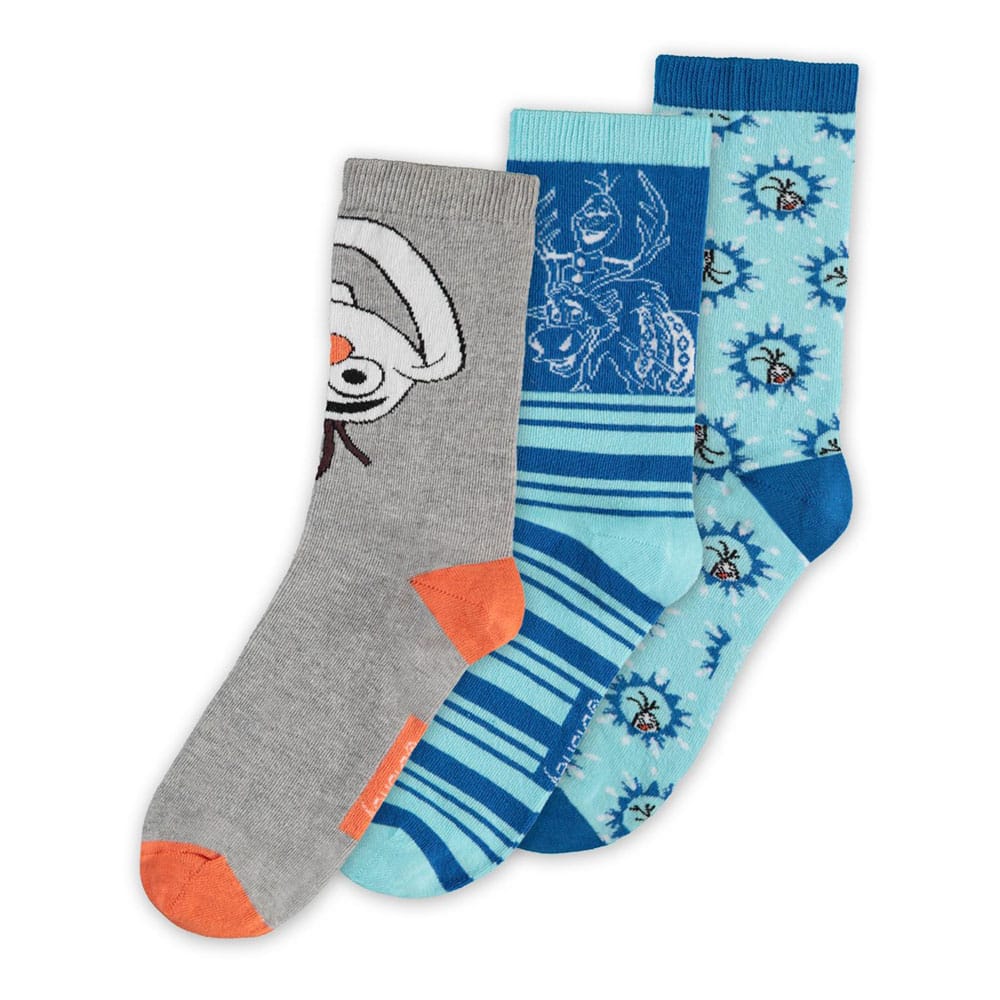 Frozen Olaf Socks Set 3 Pack Size 39 to 42