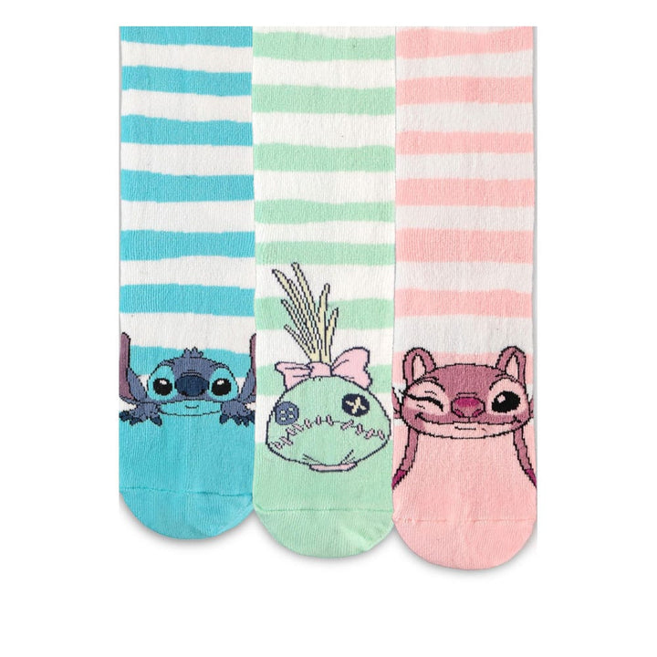 Lilo and Stitch Stitch and Friends Lilo and Stitch Socks 3 Pair Set Size 35 38