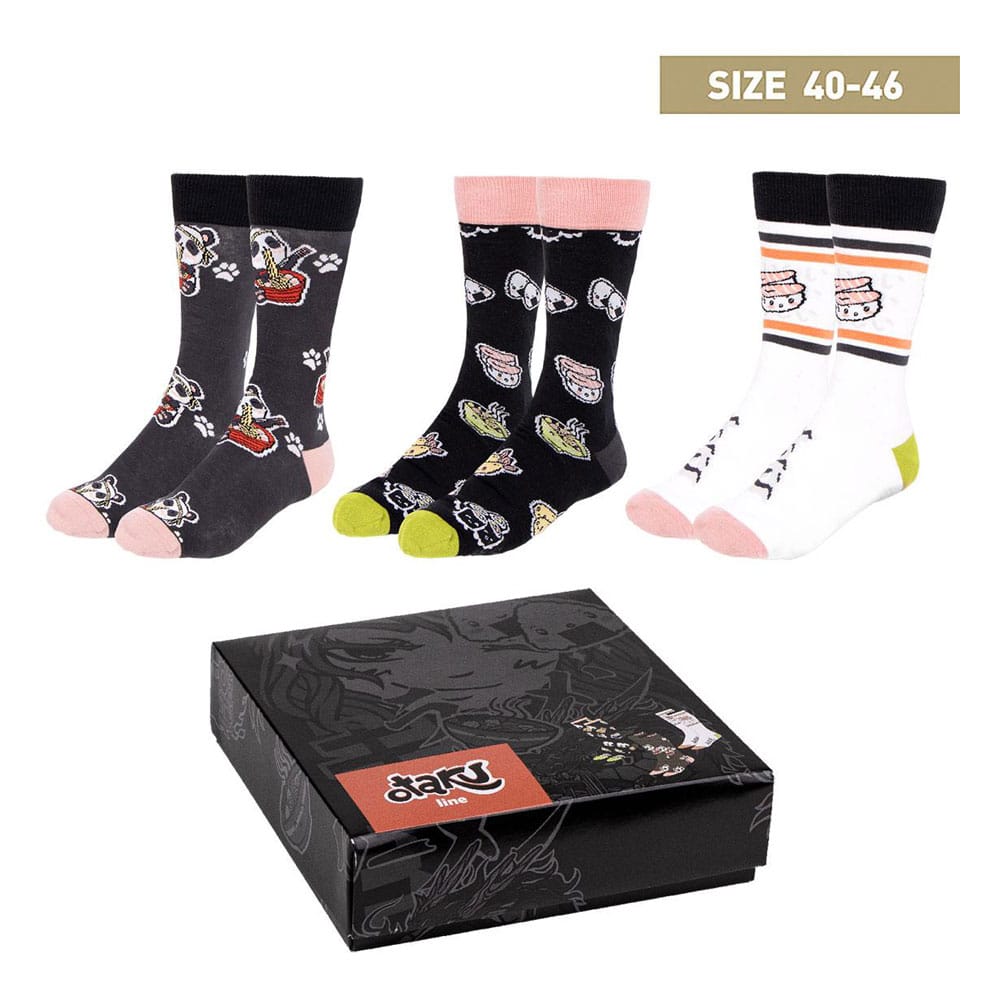 Otaku Crew Socks EU Size 40-46 (Set of 3)