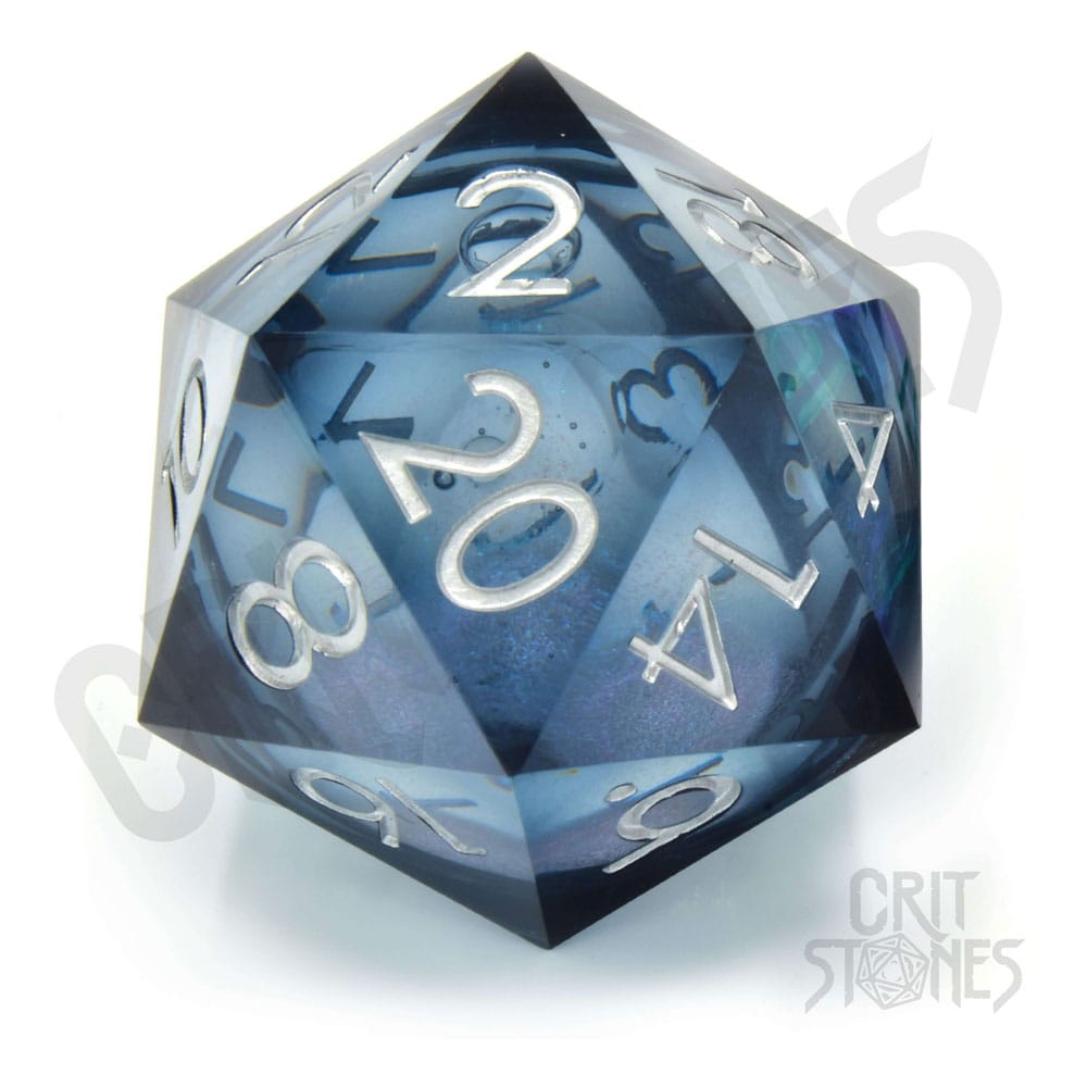CritStones Feywild Sparkle Liquid Core Dice D20 3 cm RPG TTRPG