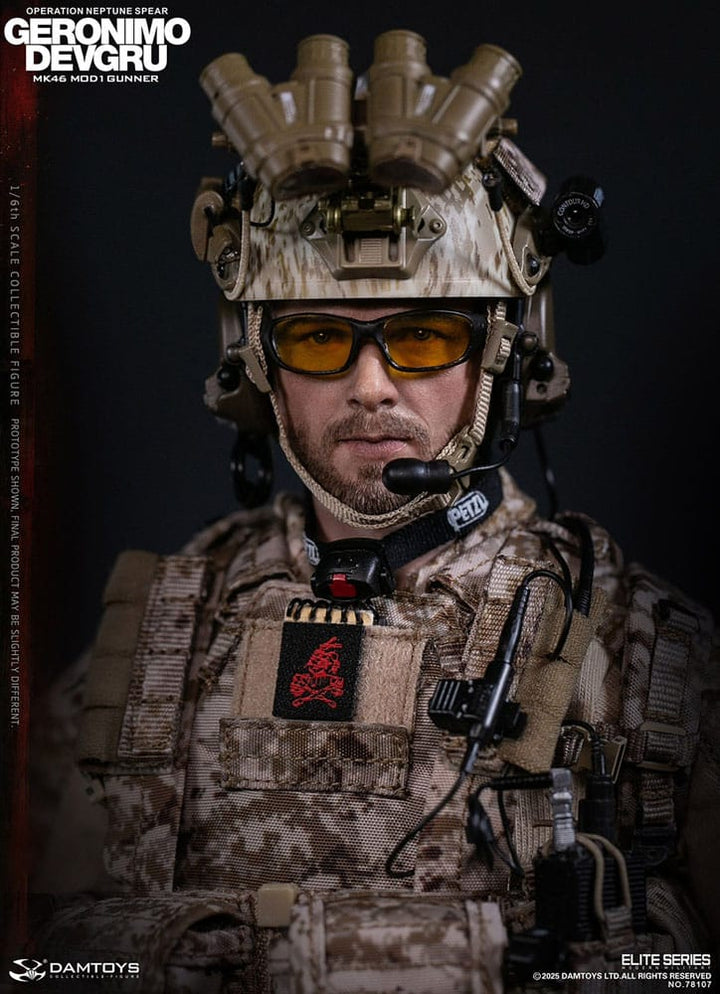 Modern Military Geronimo Devgru MK46 MOD1 Gunner (Operation Neptune Spear) 1/6 Scale Action Figure