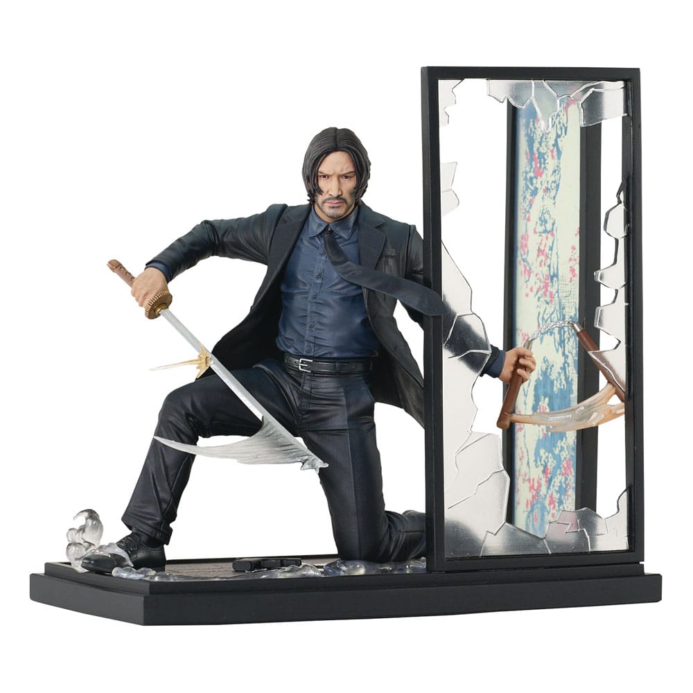 John Wick Chapter 4 John Wick Gallery PVC Statue Stained Glass 20 cm