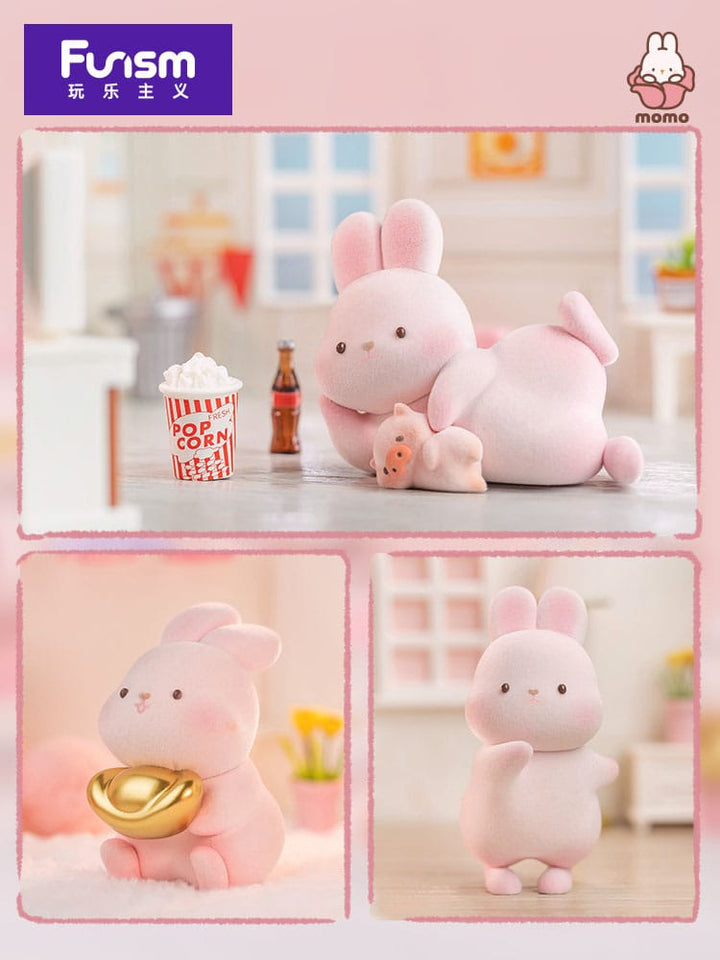 Momo Bunny Daily Series Mini Figures 9 cm Display Set of 9