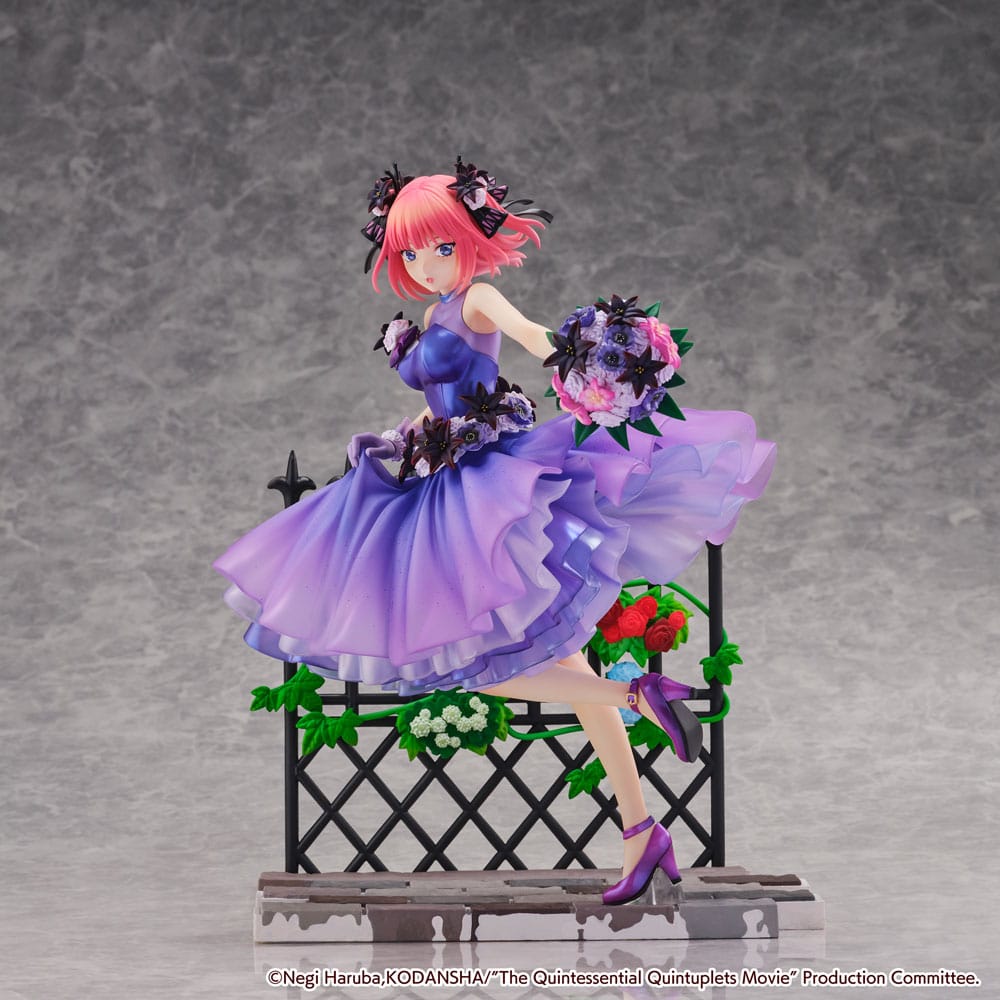 The Quintessential Quintuplets The Movie Nino Nakano Floral Dress Ver PVC Statue 1 7 Scale 25 cm