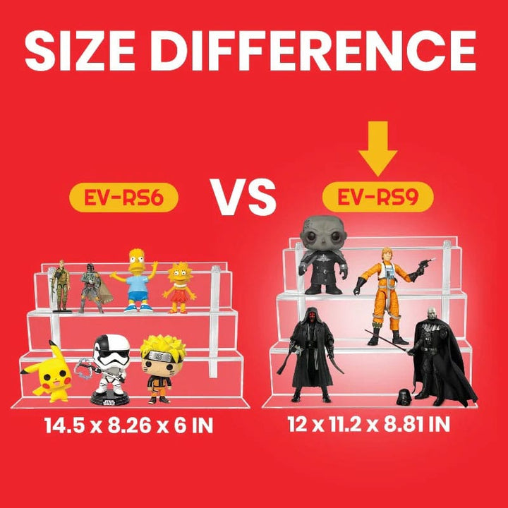 Evoretro RS9 Acrylic Shelf Riser (2-Pack)