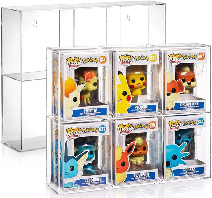 Evoretro Acrylic Display Case for 6 Funko POP! Vinyl Figures