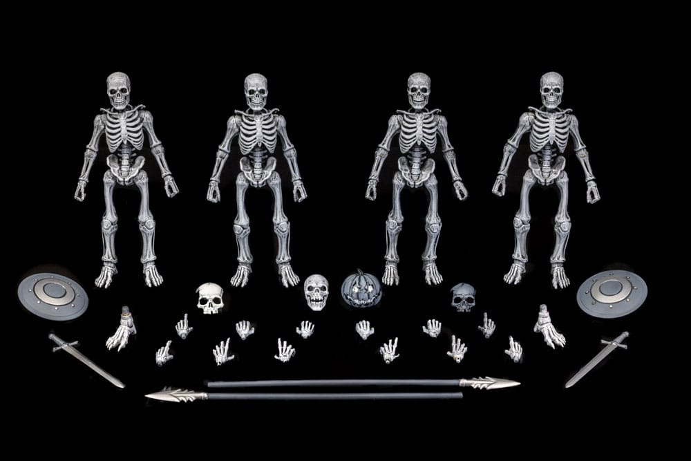 Graveyard Skeletons Assorted 6" Scale Action Figures (4-Pack)