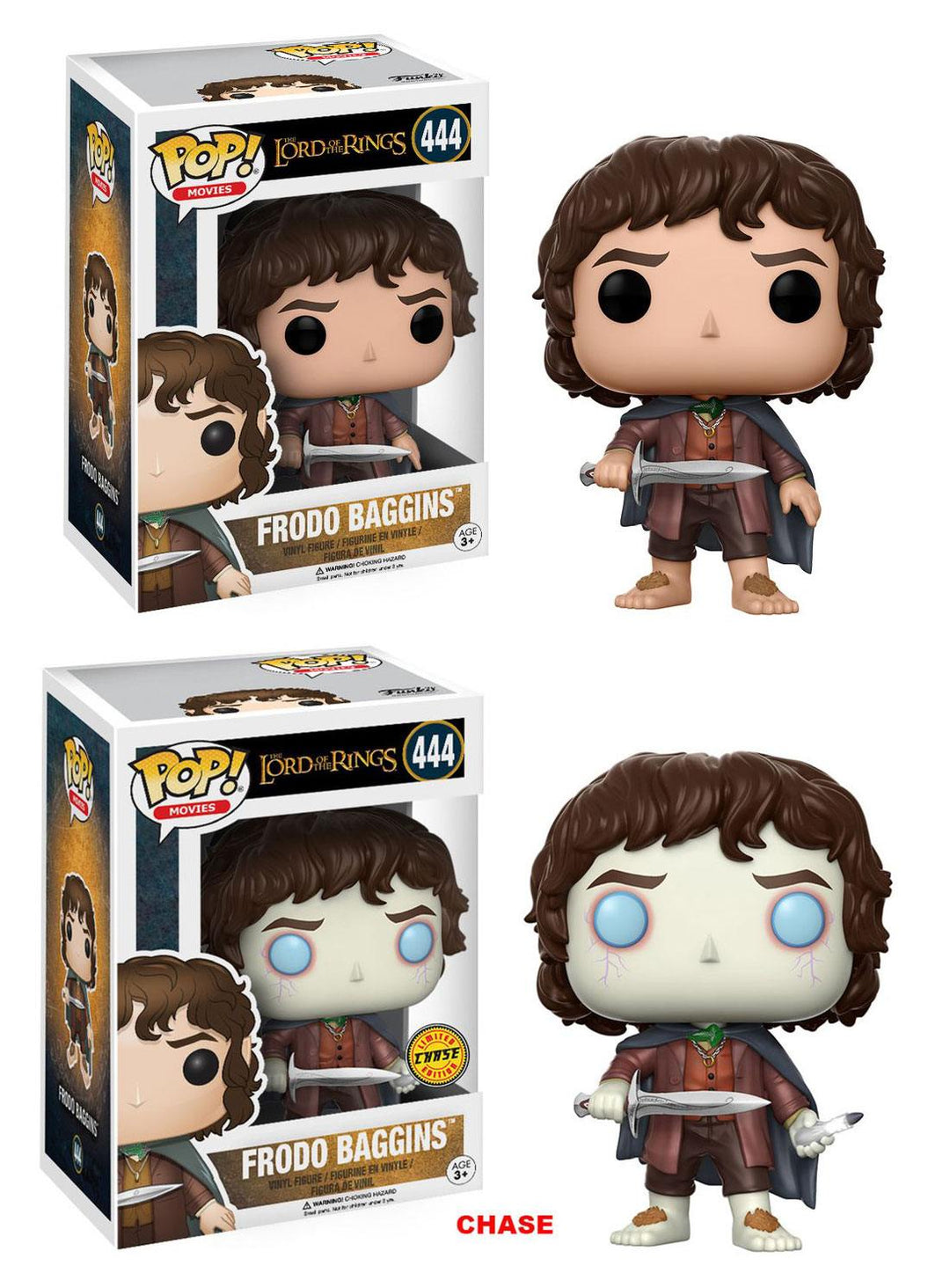 Funko Frodo Baggins Lord of the Rings POP Movies Vinyl Figure Assortment 9 cm 6 Pack