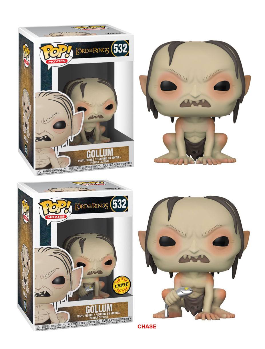 Funko Gollum Lord of the Rings POP Movies Vinyl Figure Assortment 9 cm 6 Pack