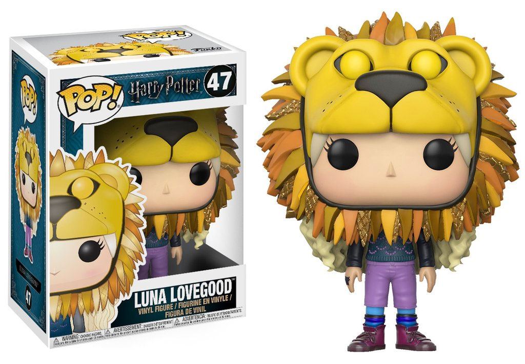 Funko Luna Lovegood with Lion Head Harry Potter POP Movies Vinyl Figure 9 cm