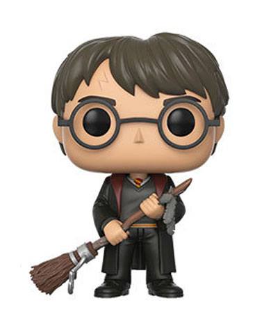 Funko Harry with Firebolt and Feather Harry Potter POP Movies Vinyl Figure 9 cm