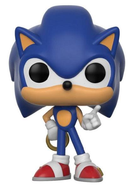 Funko Sonic with Ring Sonic The Hedgehog POP Games Vinyl Figure 9 cm