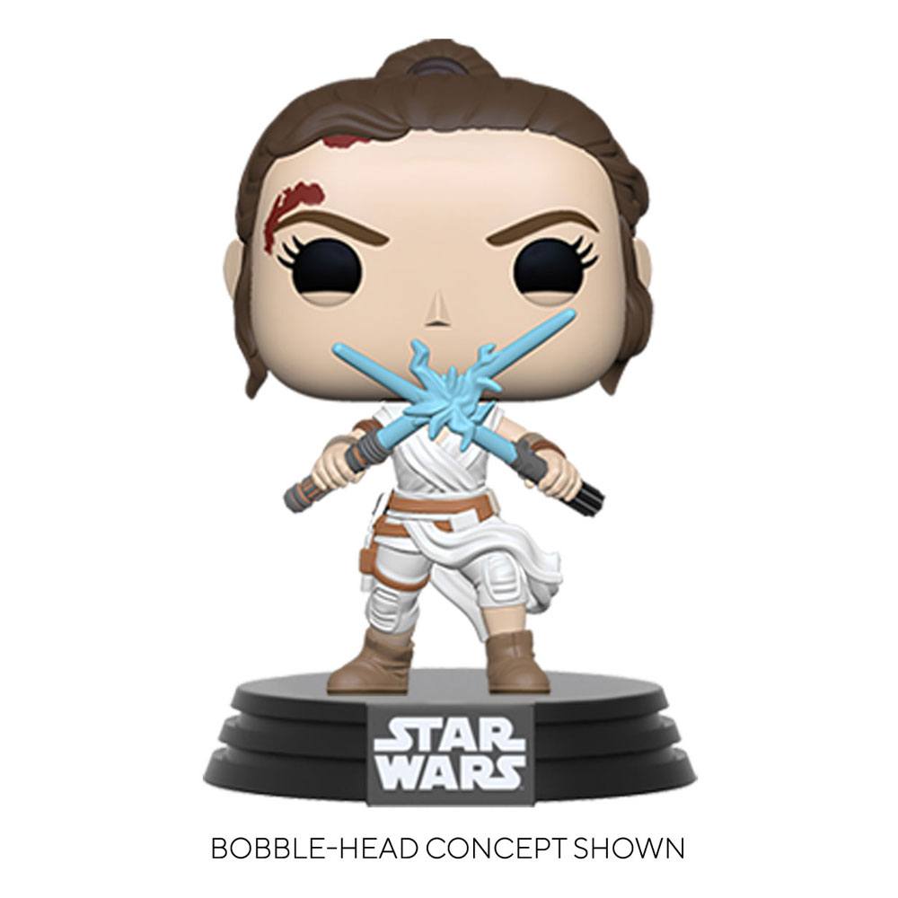 Funko Rey with Two Light Sabers Star Wars Episode IX POP Movies Vinyl Figure 9 cm