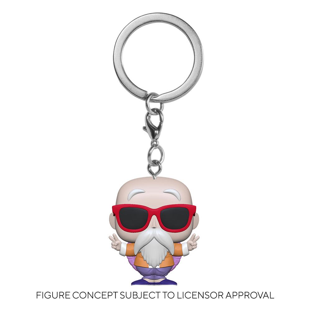 Dragon Ball Z Master Roshi Peace Sign Pocket POP Vinyl Keychain 4 cm Display 12