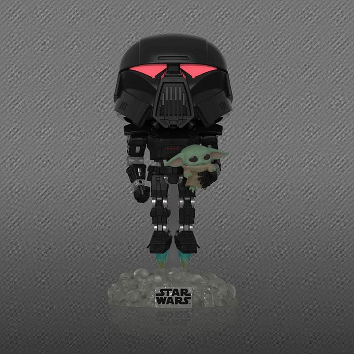 Dark Trooper with Child (Glow in the Dark) Star Wars Mandalorian Funko POP! Vinyl Figure