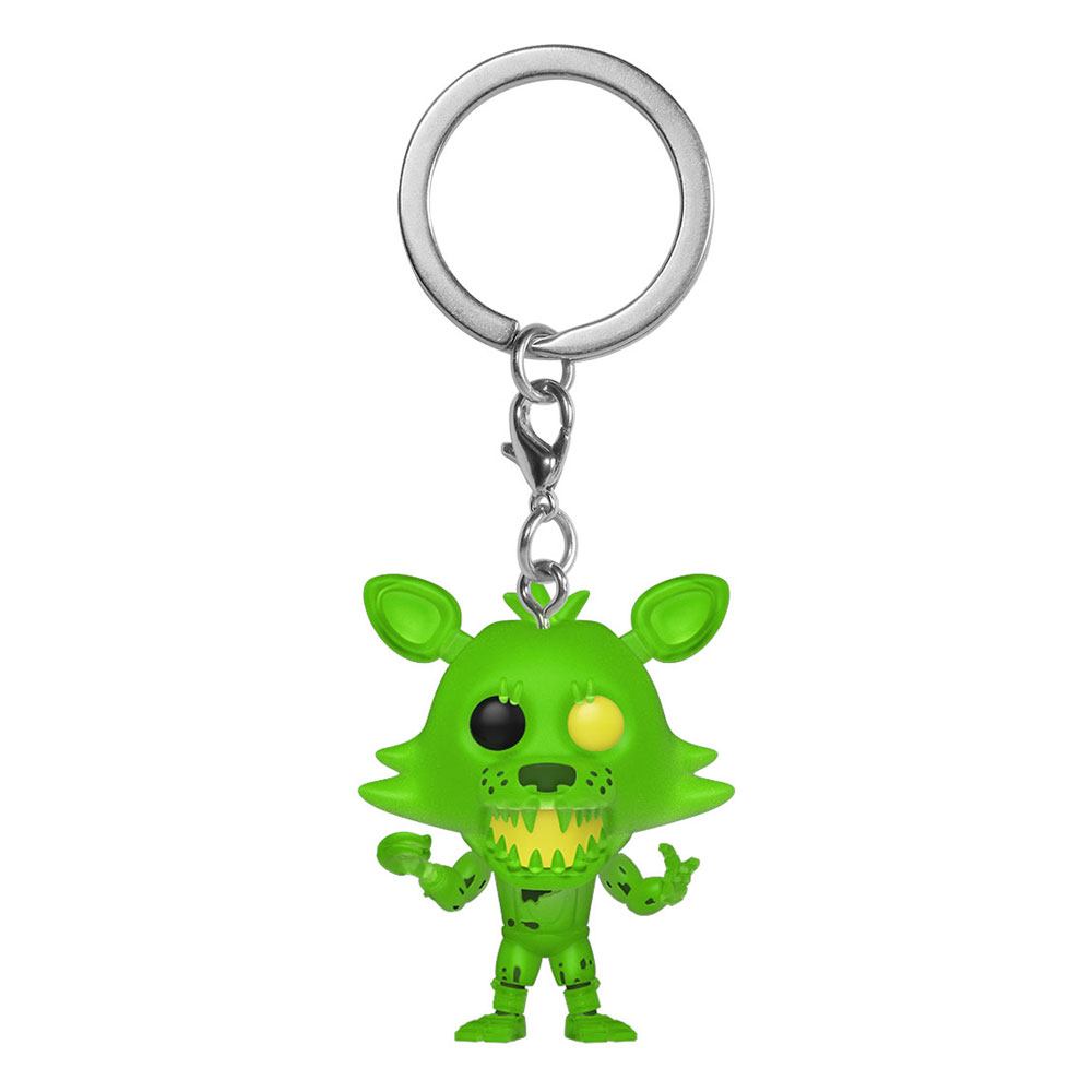 Funko Radioactive Foxy Five Nights at Freddys Pocket POP Vinyl Keychain Display 4 cm 12 Pack