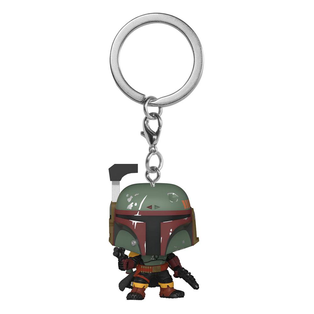 Funko Boba Fett Star Wars The Book of Boba Fett Pocket POP Vinyl Keychain Display 4 cm 12 Pack