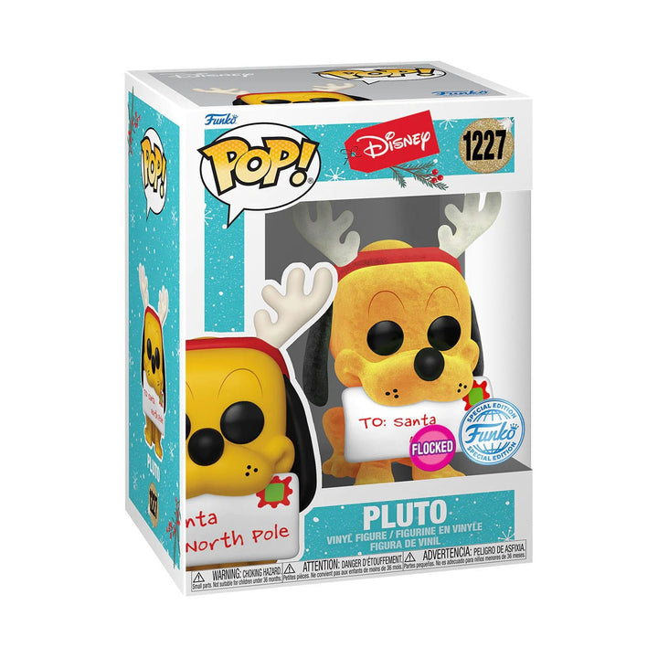 Disney Holiday Pluto Disney POP Vinyl Figure Flocked Special Edition