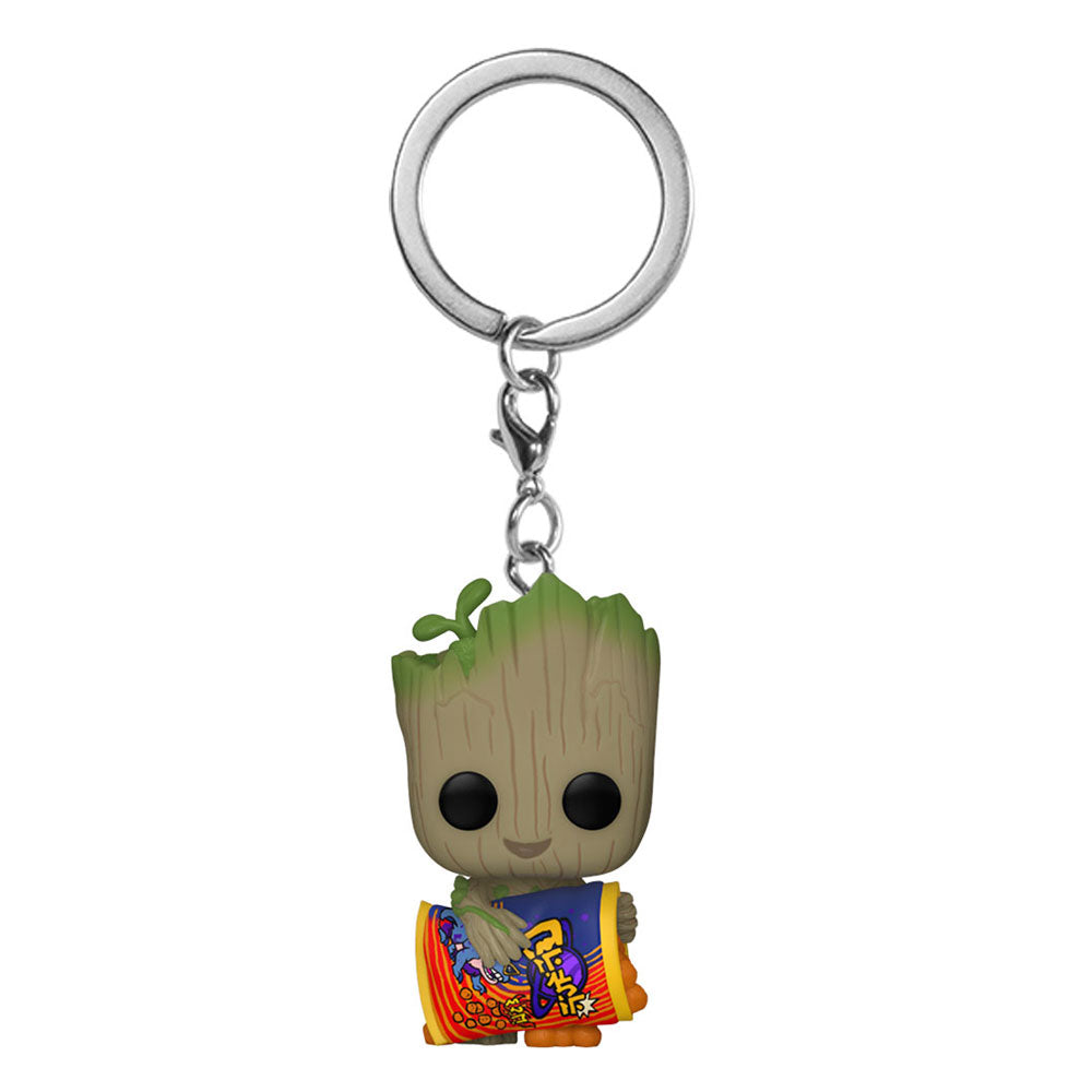 Funko Groot with Cheese Puffs I Am Groot POP! Vinyl Keychain Display 12 Pack 4 cm