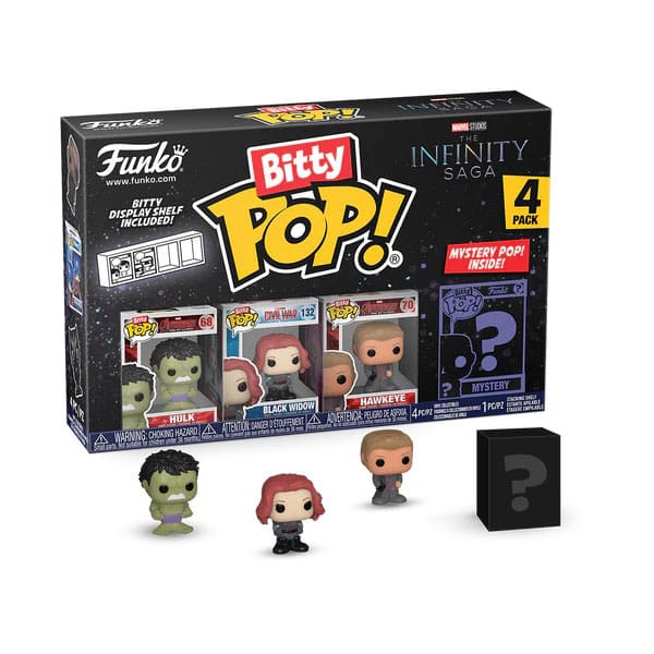 Funko Hulk Marvel Bitty POP! Vinyl Figure 4 Pack 2,5 cm