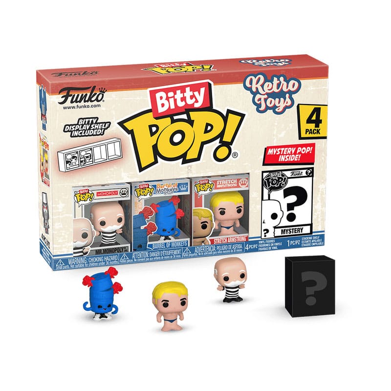 Funko Mr Monopoly Retro Toys Bitty POP! Vinyl Figure 4 Pack 2,5 cm