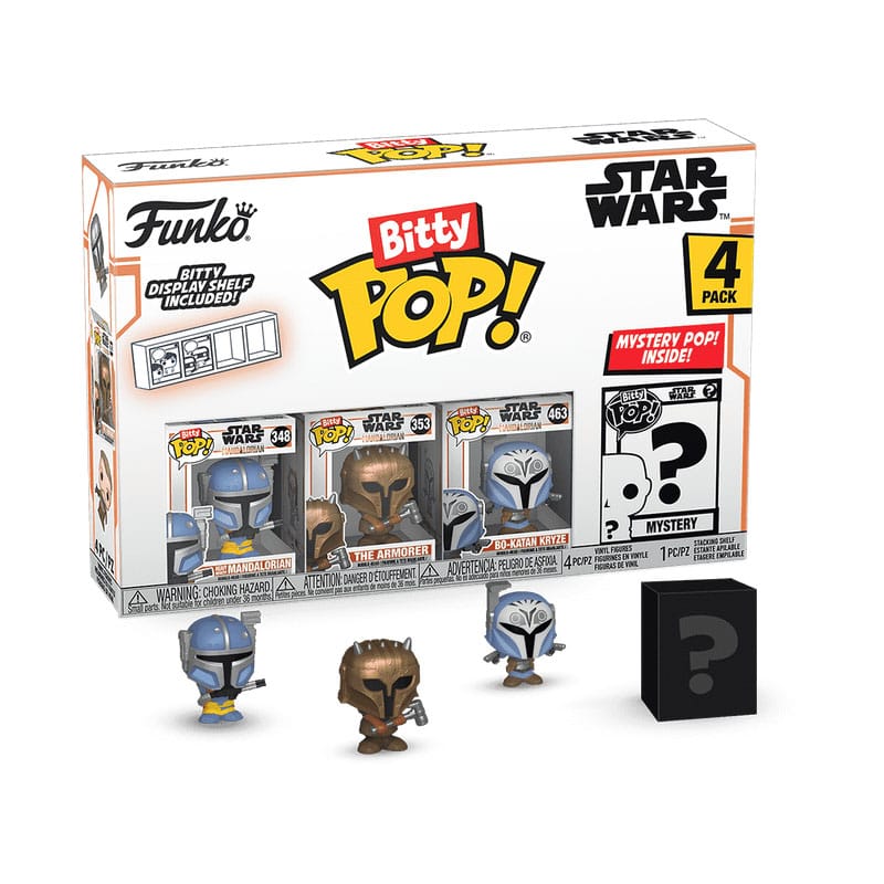 Funko Heavy Mandalorian Star Wars Mandalorian Bitty POP! Vinyl Figure 4 Pack 2,5 cm