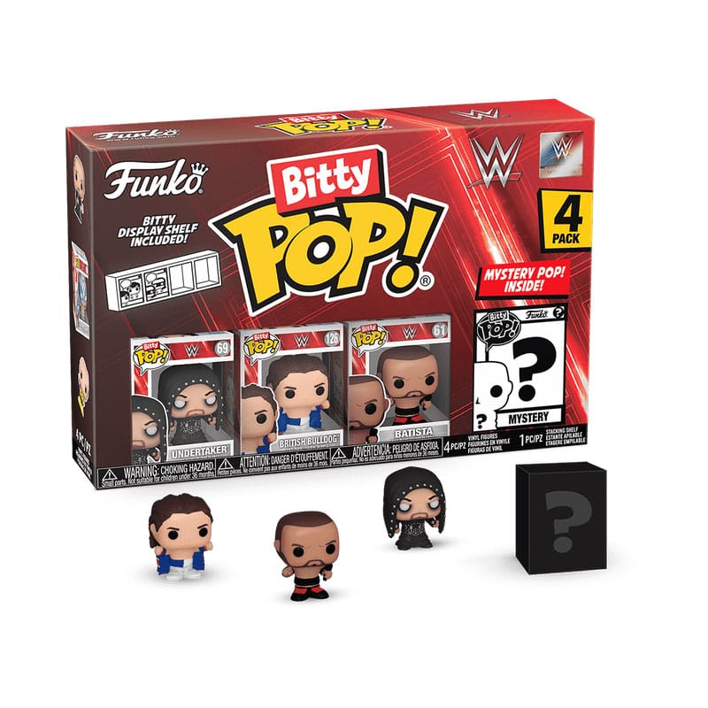 Funko The Undertaker WWE Bitty POP! Vinyl Figure 4 Pack 2.5 cm