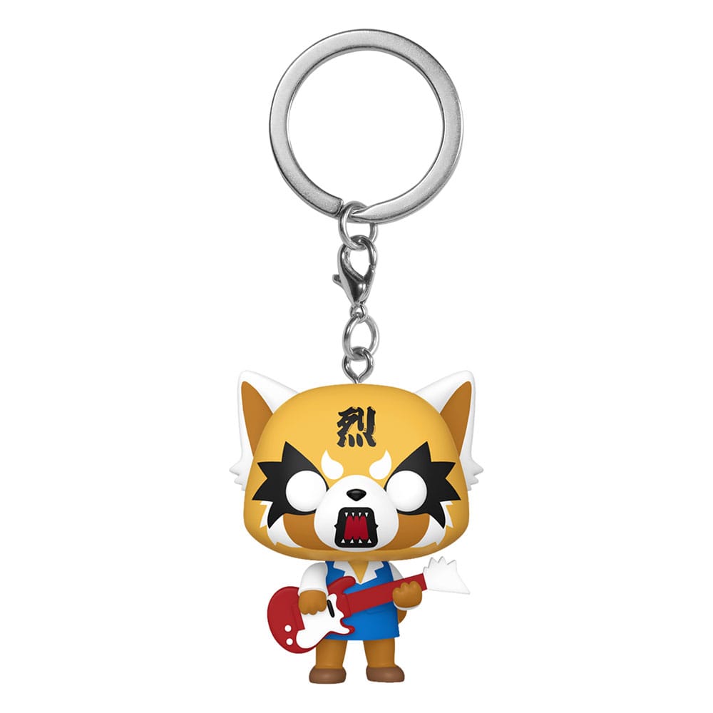Funko Aggretsuko Sanrio POP Vinyl Keychain with Guitar Display 12 Pack 4 cm