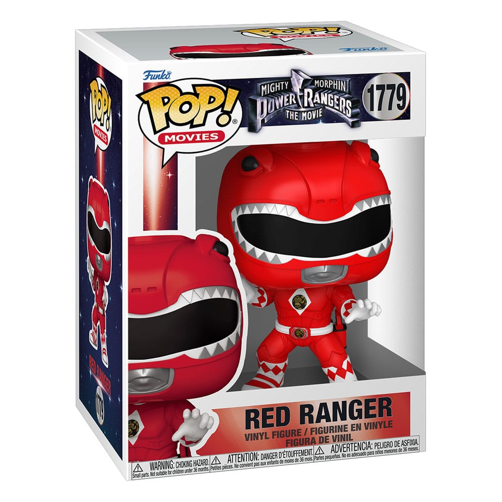 Funko Red Ranger Mighty Morphin Power Rangers The Movie POP Movies Vinyl Figure 9 cm