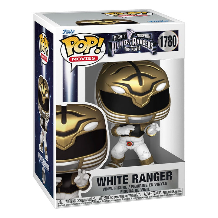 Funko White Ranger Mighty Morphin Power Rangers The Movie POP Movies Vinyl Figure 9 cm