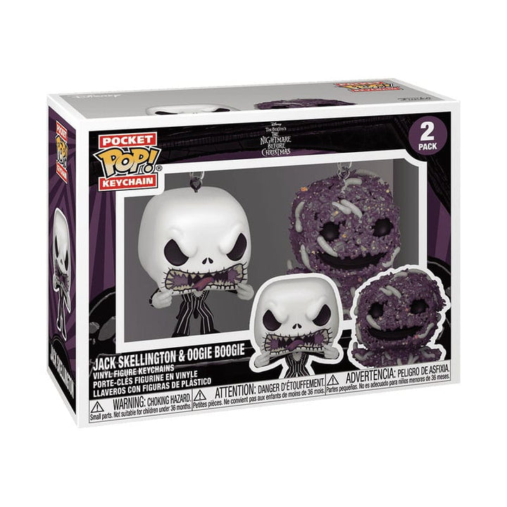 Funko Jack Oogie Nightmare Before Christmas POP! Vinyl Keychain 2 Pack