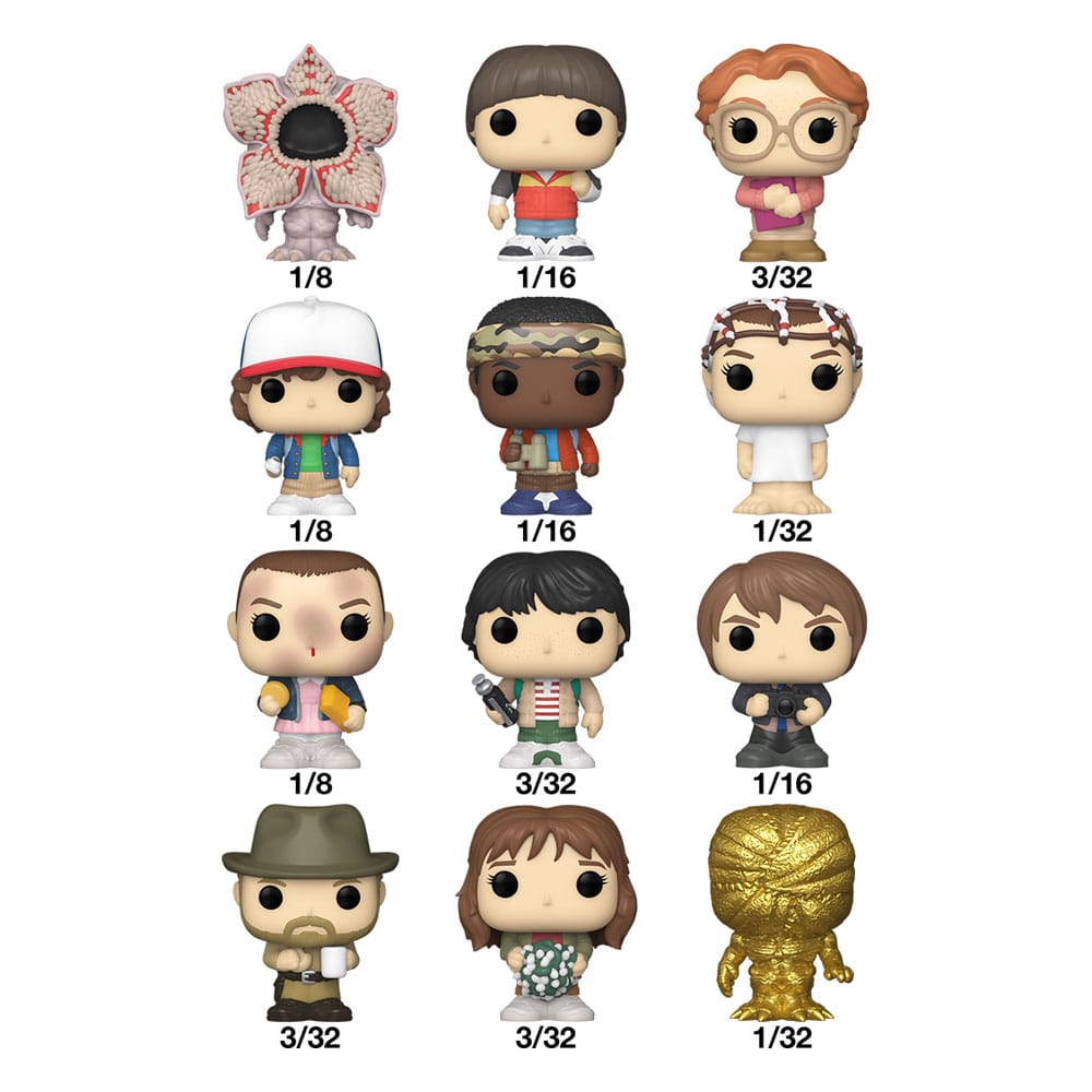 Funko Stranger Things Bitty POP! Vinyl Figure Display 32 Pack 2,5 cm