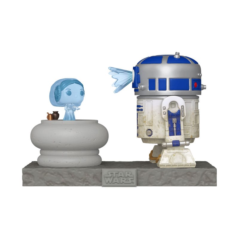 Star Wars R2D2 with Leia POP Deluxe Vinyl Figure 9 cm