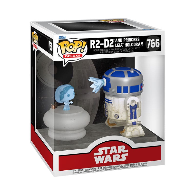R2-D2 and Princess Leia Hologram Star Wars Funko POP! Vinyl Figure